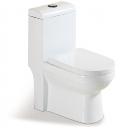 One-piece toilet